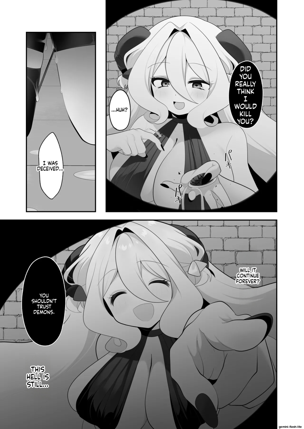 [Me no Kataki (Akinashi Koyomi)] Jishou Tensai Shoujo, Ero Trap Dungeon ni Idomu ~Sugureta Zunou to Boudai na Maryoku to Saikyou no Omamori de Musou Shimasu~ [English] [SCANMTL]