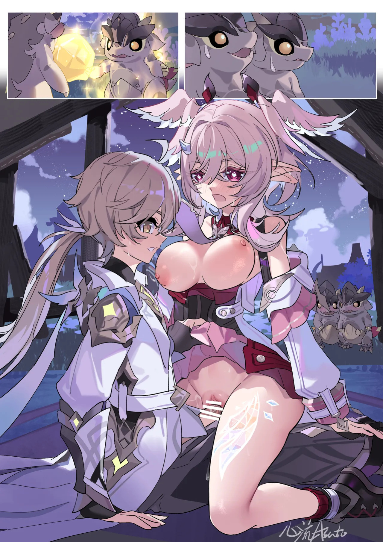 [Xinliu Asato] Aguara’s Special Training Time! (Genshin Impact) [Japanese, Chinese, English]