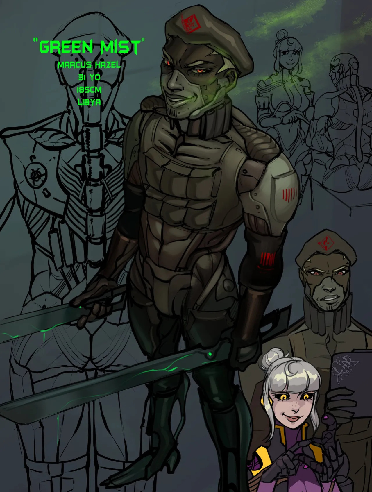 [Linor Goldenfish] She needs your love (and spares⚙️) (OC) (Metal Gear Solid)