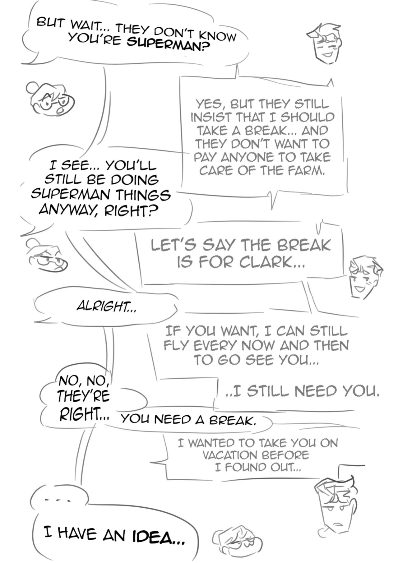 [Tinkybox] Jenny & Clark: My Sexual Adventures with Superman (Superman & Hulk) (HIATUS) (English)
