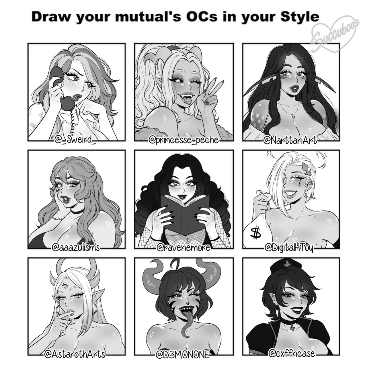 [various] Sorority Sisters (OCs by DigitalHToy & more) (Warhammer 40K)