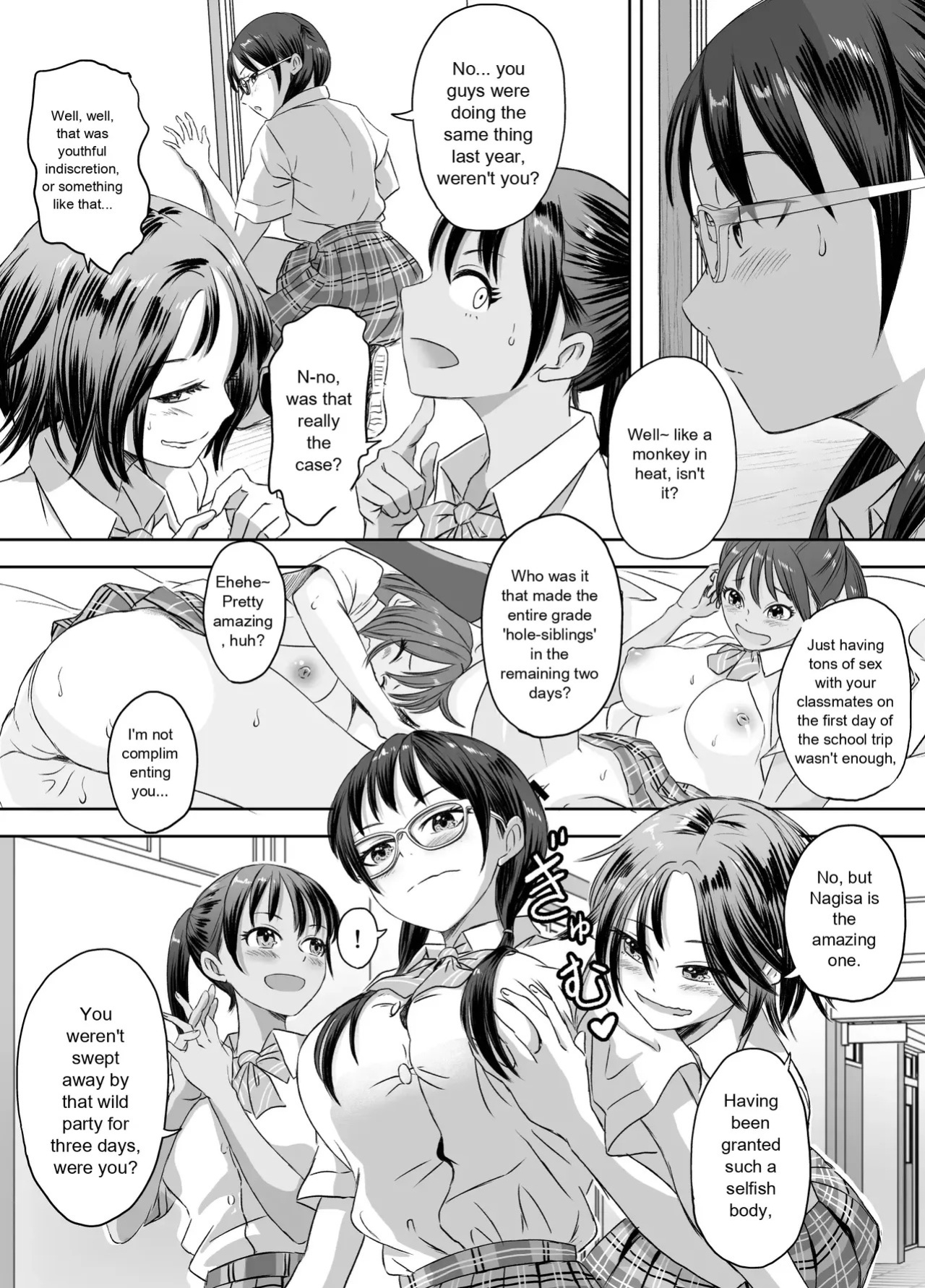 [Meganeko] Joshi Kousei ni Natta Mama Tanoshimu Gakuen Seikatsu | Enjoying School Life While Remaining a High School Girl [English]