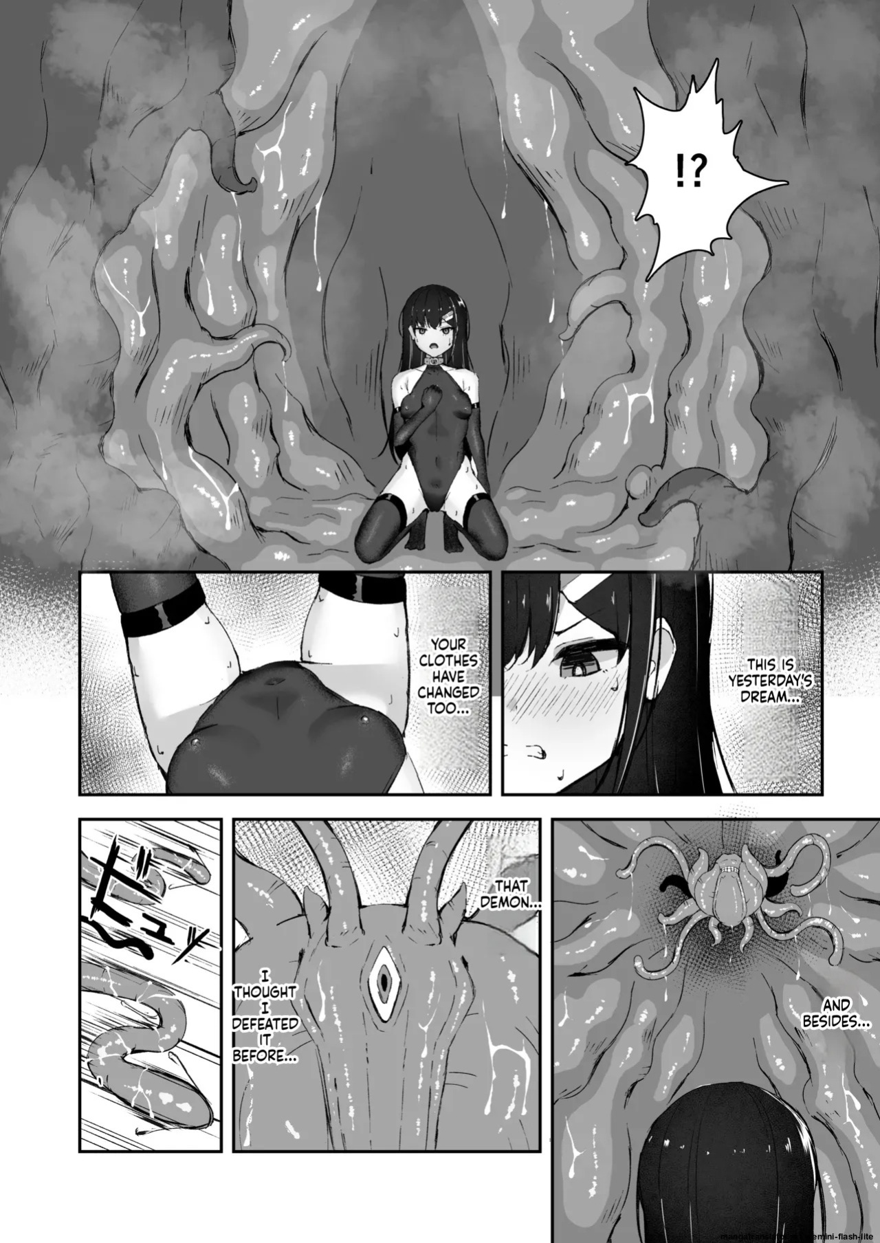 [Tamazushi (Shiratama)] Elite Nouryokusha ga Akumu no Naka de Shokushu ni Haika Sareru Hanashi - A STORY ABOUT AN ELITE PSYCHIC BEING DEFEATED BY TENTACLES IN A NIGHTMARE. [English] [SCANMTL] [Digital]