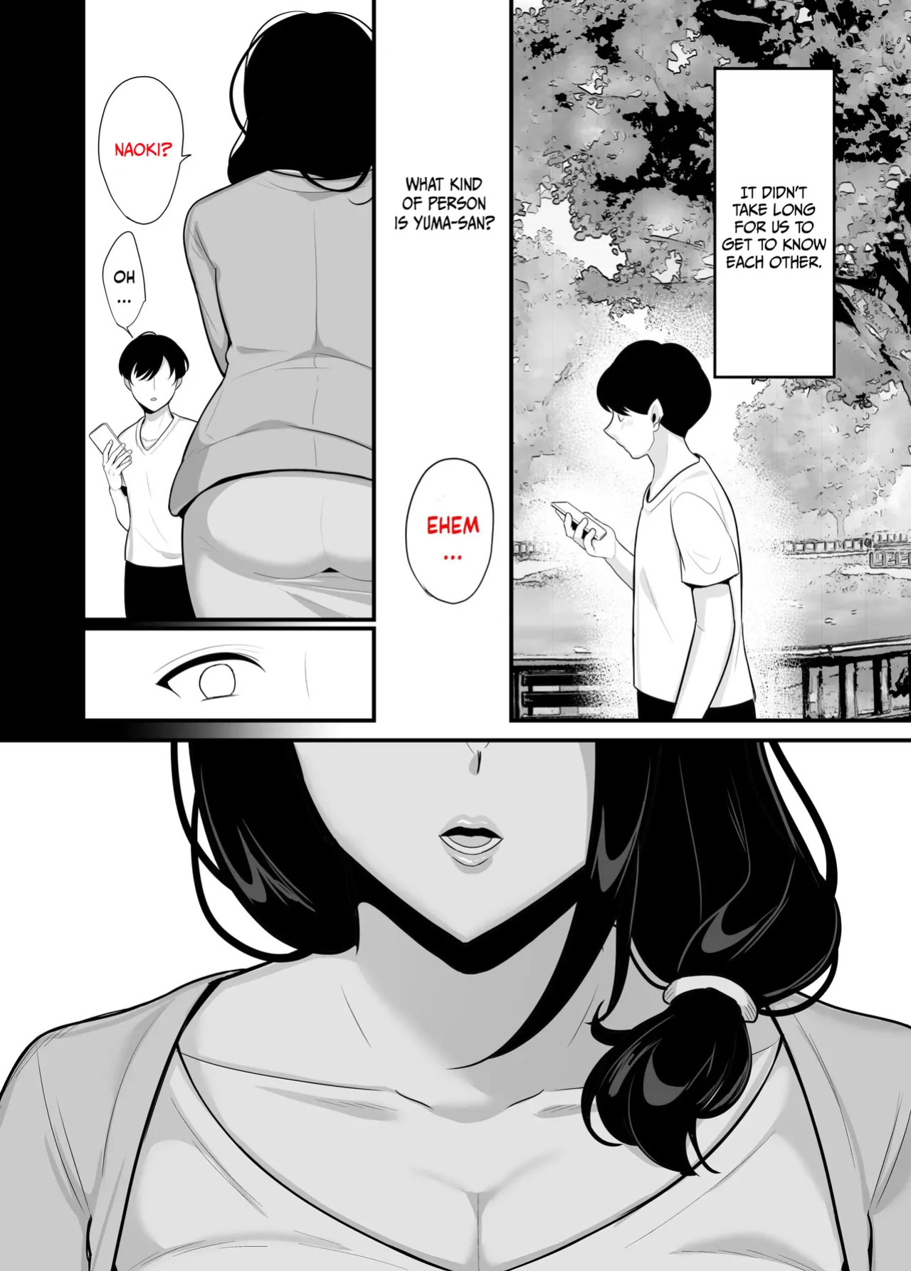 [Botamochi] Kanojo no Haha ni Taberareru ~ Yuuwaku sarete Naisho no Furin Kankei | My girlfriend's mother devours me ~ Seduced into having a secret relationship. [English]