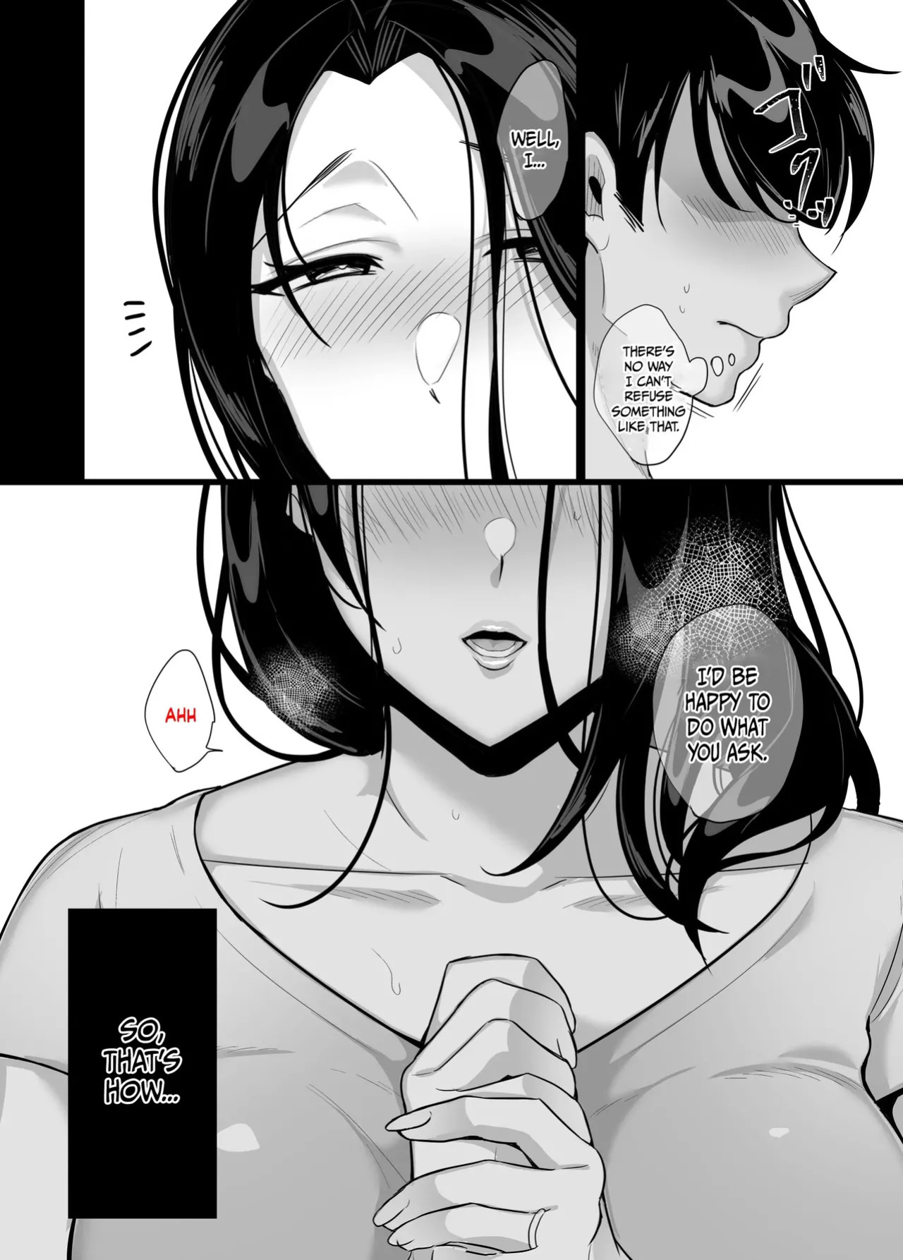 [Botamochi] Kanojo no Haha ni Taberareru ~ Yuuwaku sarete Naisho no Furin Kankei | My girlfriend's mother devours me ~ Seduced into having a secret relationship. [English]