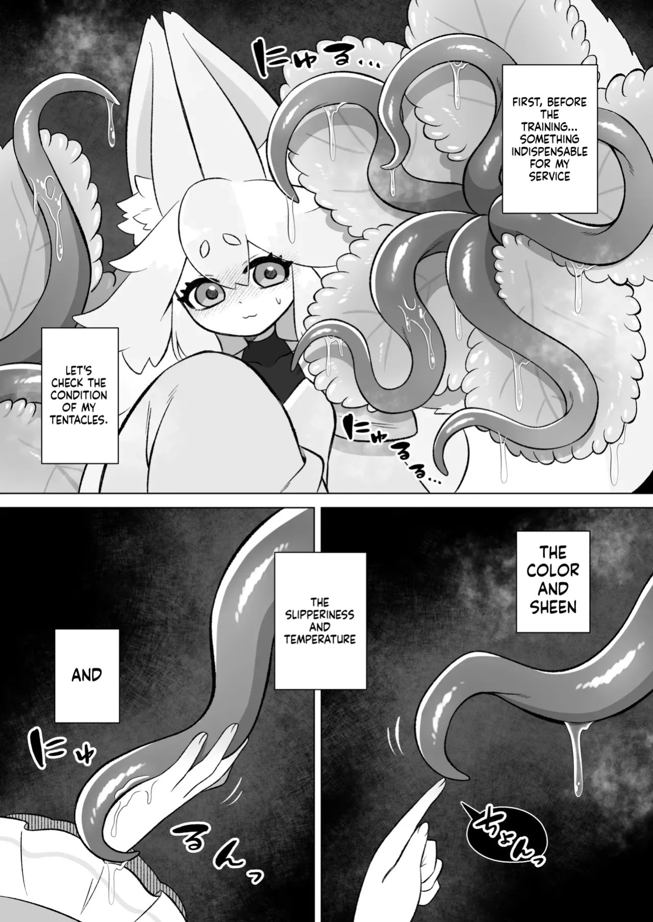 [Moto no Hondana (Moto)] Minarai futanari Inma ga Shokushu Onanii de Kairaku Zecchou Tanren suru Ohanashi [English] [SCANMTL]