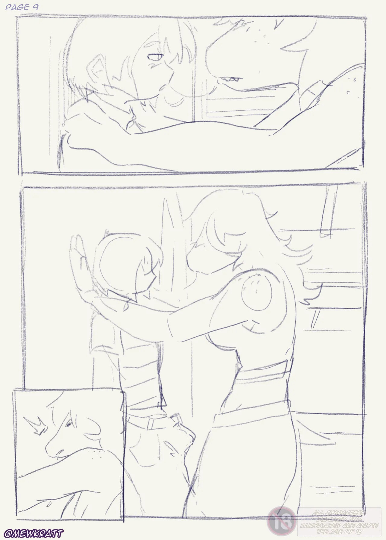 [MewKratt ]Totally Responsible Dorkmates (Deltarune) (WIP sketches) (Ongoing)