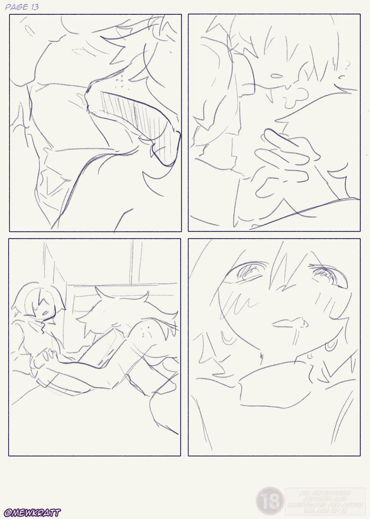 [MewKratt ]Totally Responsible Dorkmates (Deltarune) (WIP sketches) (Ongoing)
