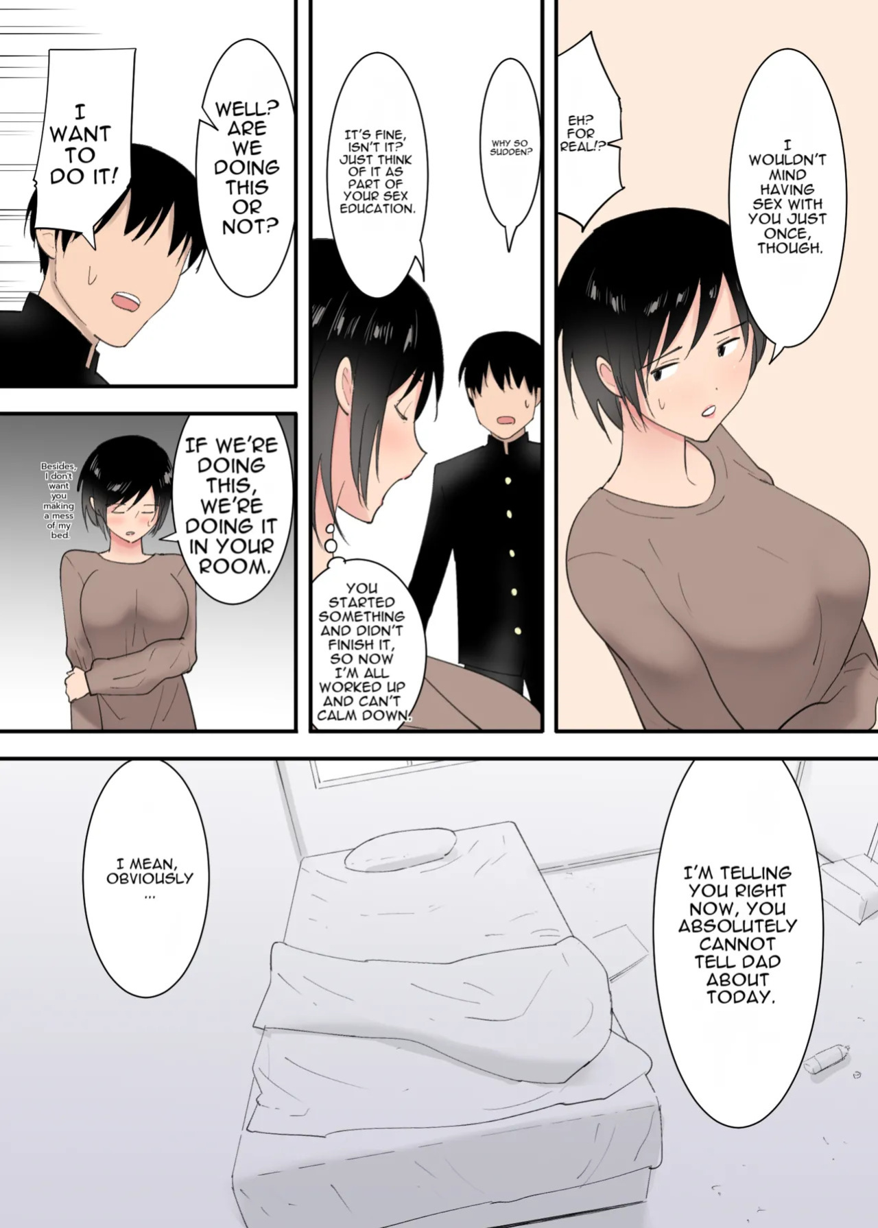 [Templicher] Kaa-san to Sex Shita Mikkakan | Three Days of Sex with My Mom [English] [MTL]