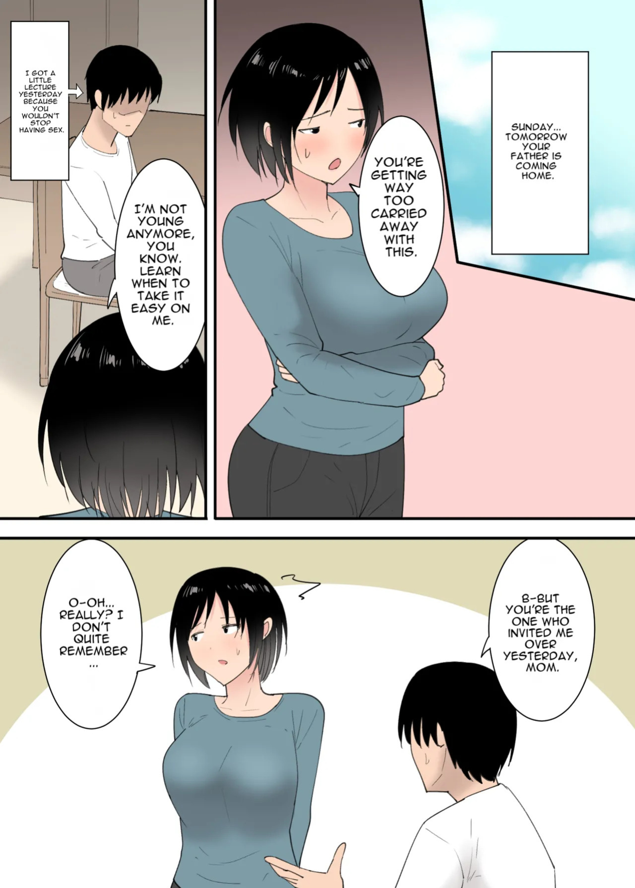 [Templicher] Kaa-san to Sex Shita Mikkakan | Three Days of Sex with My Mom [English] [MTL]