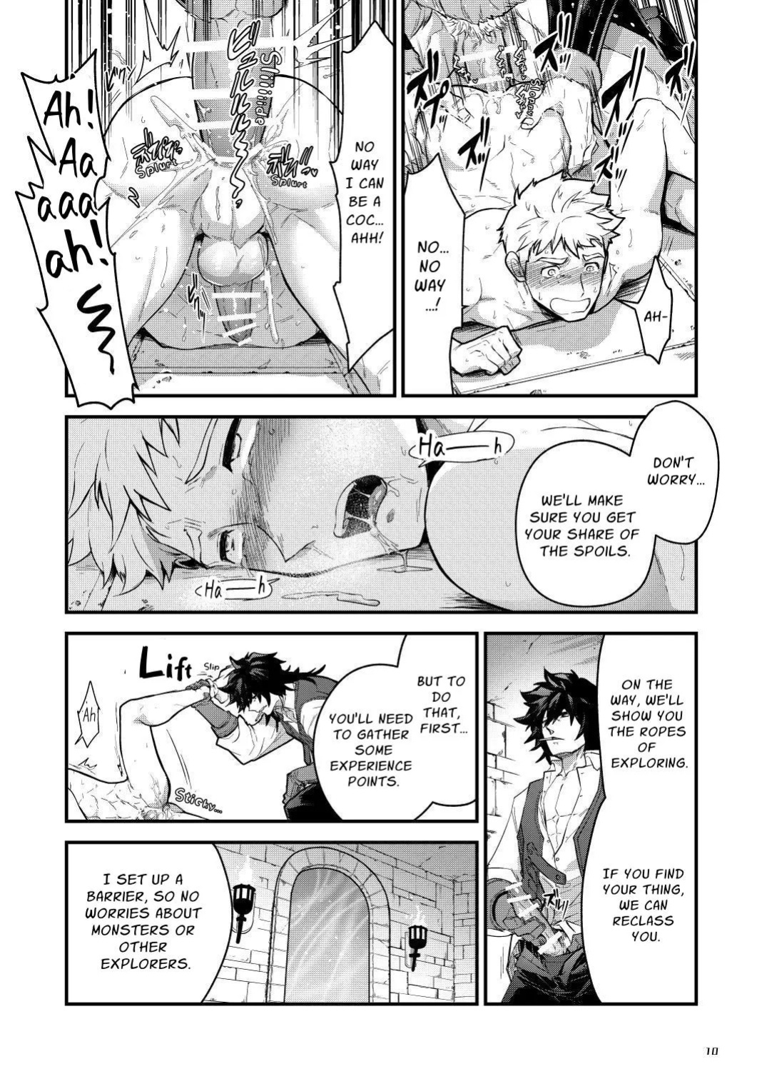 (YaroFes2025-summer-) [Seii Daishougun (ITKZ)] Ingoku no Meikyu - Job-mei 'onaho' no Shinjin Tansakusha wa Nakamatachi ni chokyo (Leveling) sarete Lv99 no Nikubenkininaru - [Digital] [English]