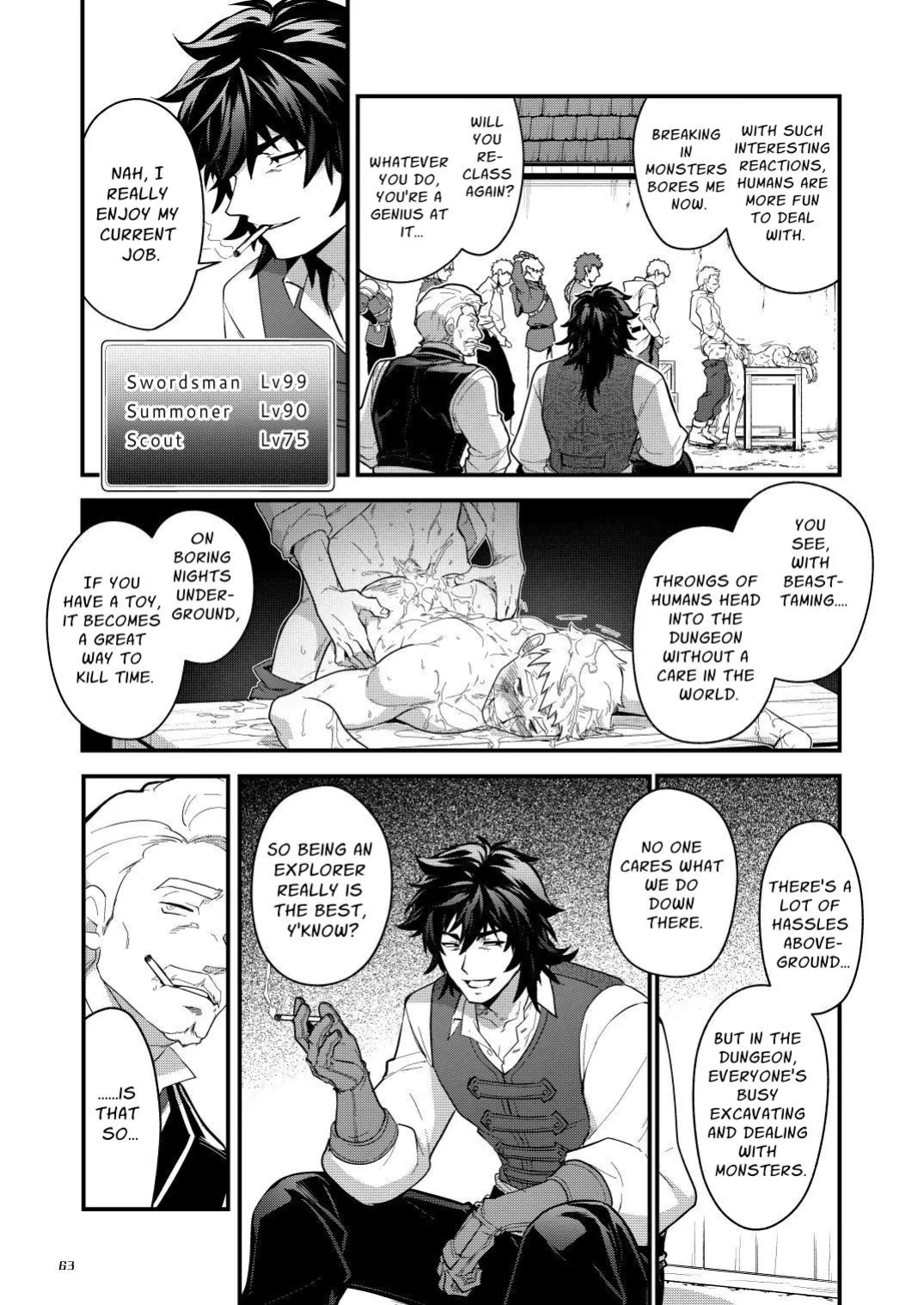 (YaroFes2025-summer-) [Seii Daishougun (ITKZ)] Ingoku no Meikyu - Job-mei 'onaho' no Shinjin Tansakusha wa Nakamatachi ni chokyo (Leveling) sarete Lv99 no Nikubenkininaru - [Digital] [English]