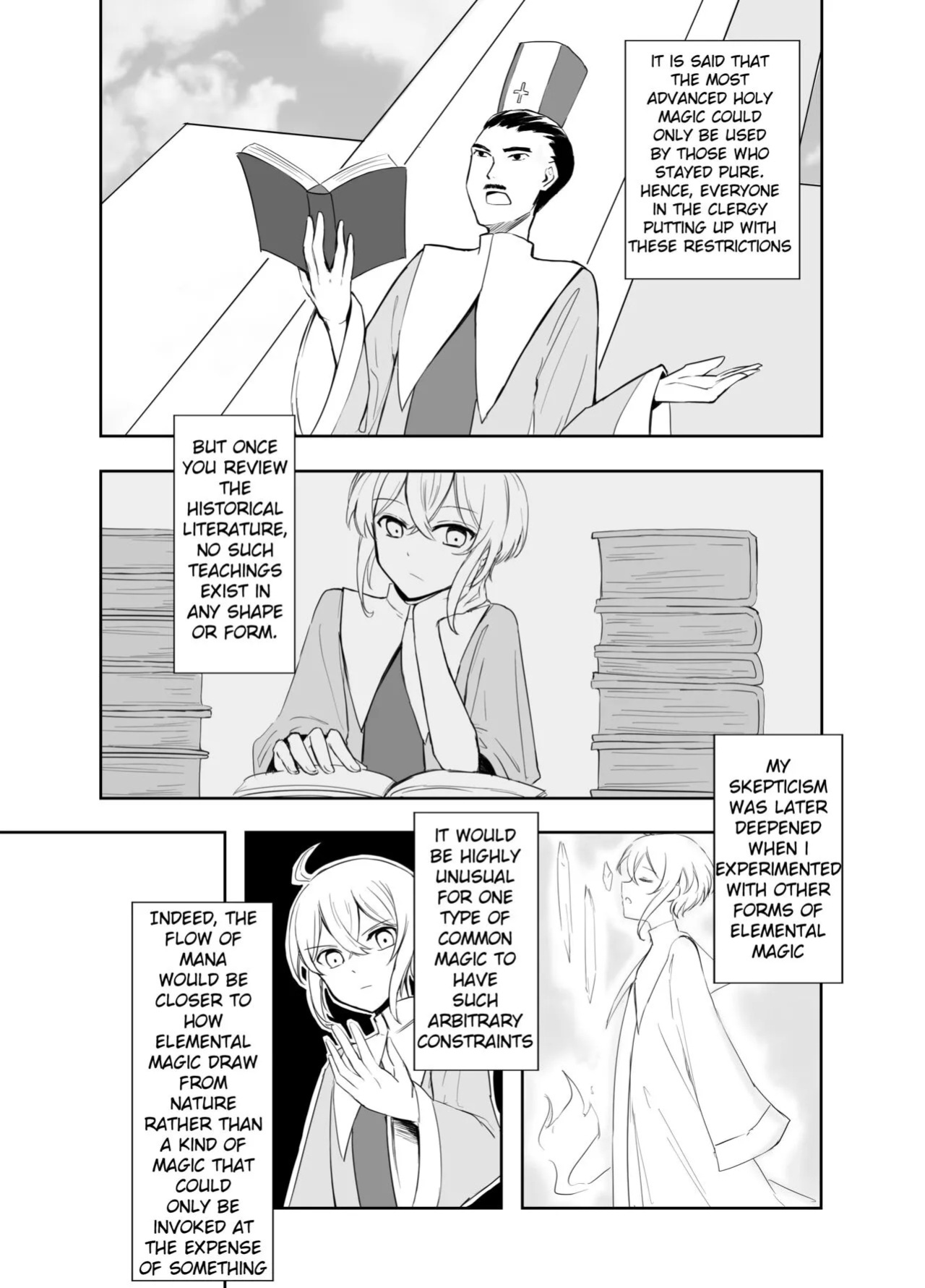 [Boukensha X no Sakaba (Boukensha C)] Maou Toubatsu Shippai Heroine Gisei Normal End de Utsu ni Natta Koutensei Futanari Kenshi to Otokonoko Shinkan no Hanashi | Crestfallen Futanari x Femboy Priest: Prepare to Cum Edition [English] [Decensored]