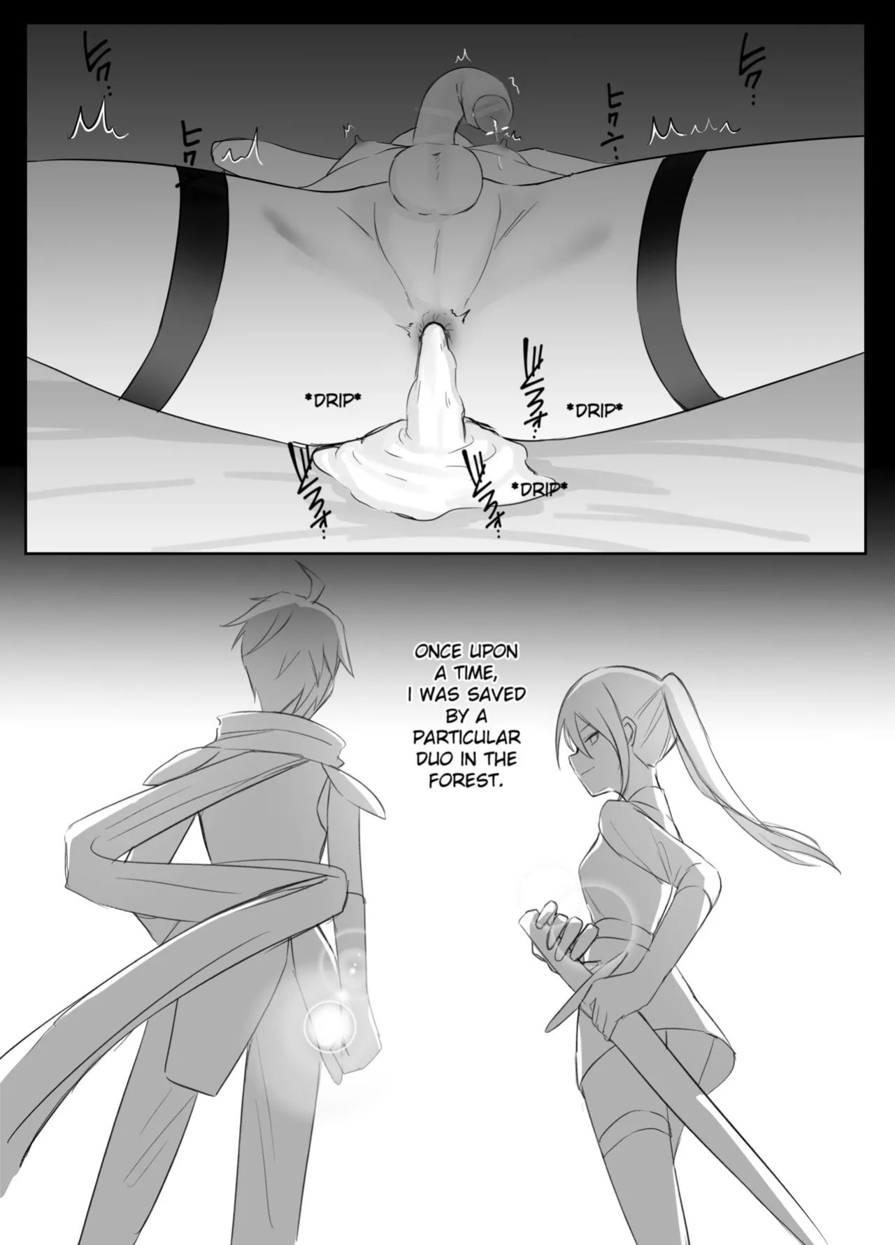 [Boukensha X no Sakaba (Boukensha C)] Maou Toubatsu Shippai Heroine Gisei Normal End de Utsu ni Natta Koutensei Futanari Kenshi to Otokonoko Shinkan no Hanashi | Crestfallen Futanari x Femboy Priest: Prepare to Cum Edition [English] [Decensored]
