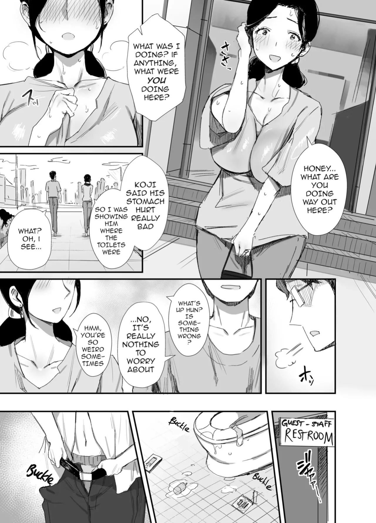 [Dynamic Mom (Onodera)] Shokuba Fukki shita Hitozuma ga Netorare Ochiru made 2 | Until the MILF at Work Falls to NTR 2 [English] [Digital]