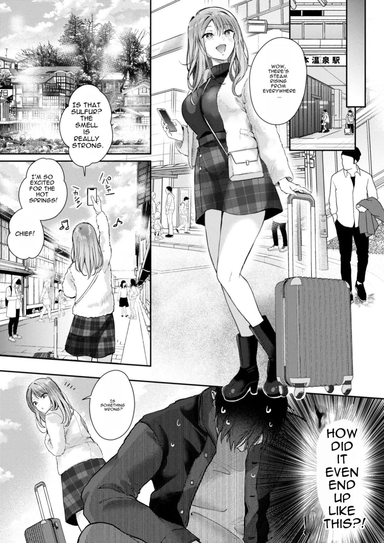 [ENJI (Gen)] A Day Off Getting Milked Dry at a Hot Spring by the Subordinate I Thought Was Innocent [English][MTL]
