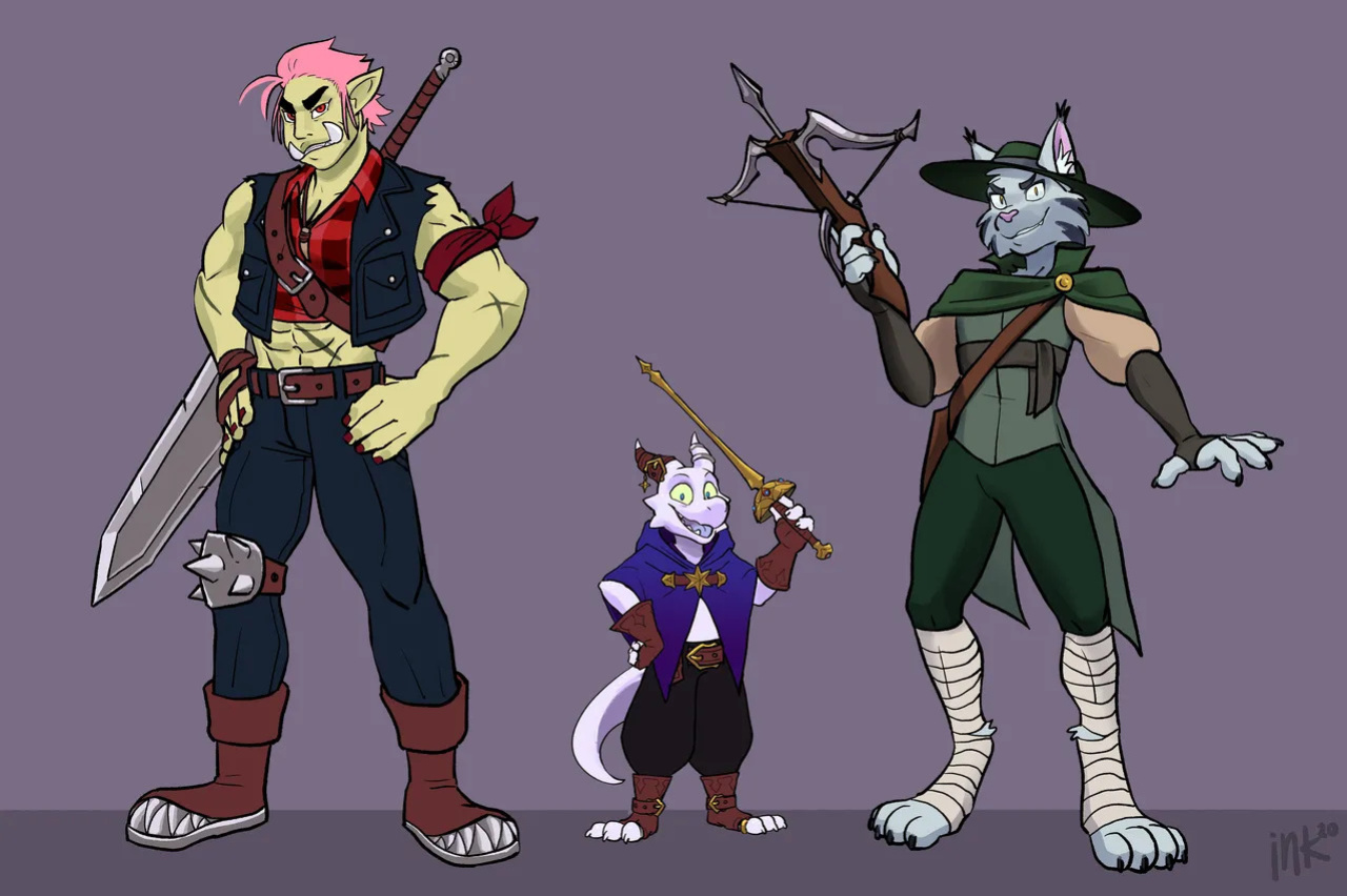 [lock-wolf / knoty_dog / inklings] faessi and master