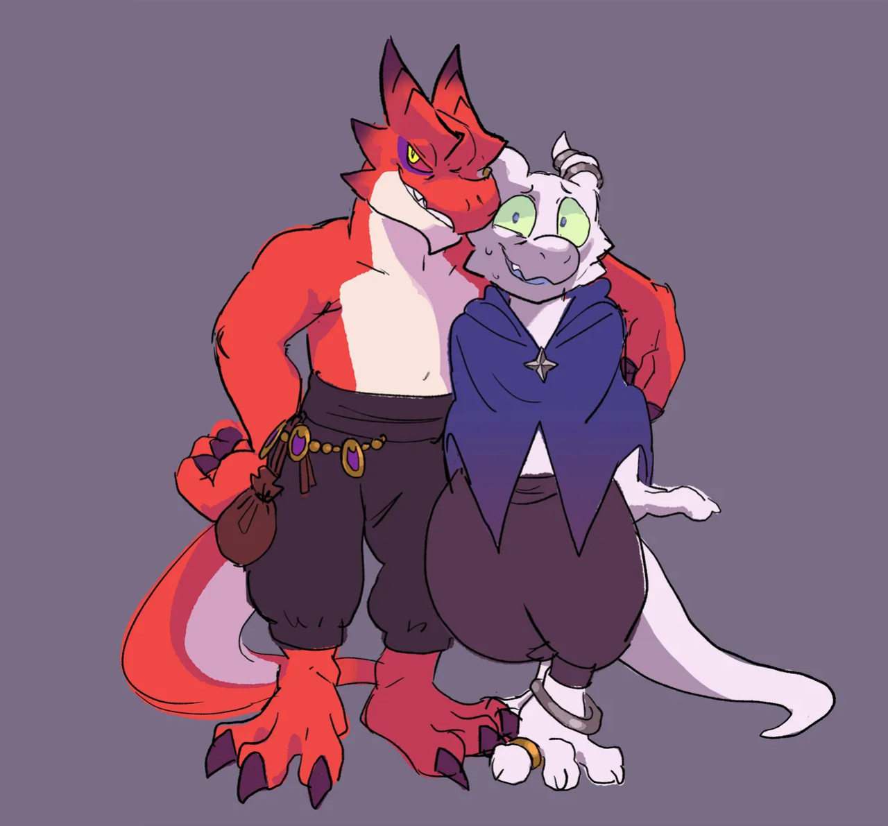 [lock-wolf / knoty_dog / inklings] faessi and master