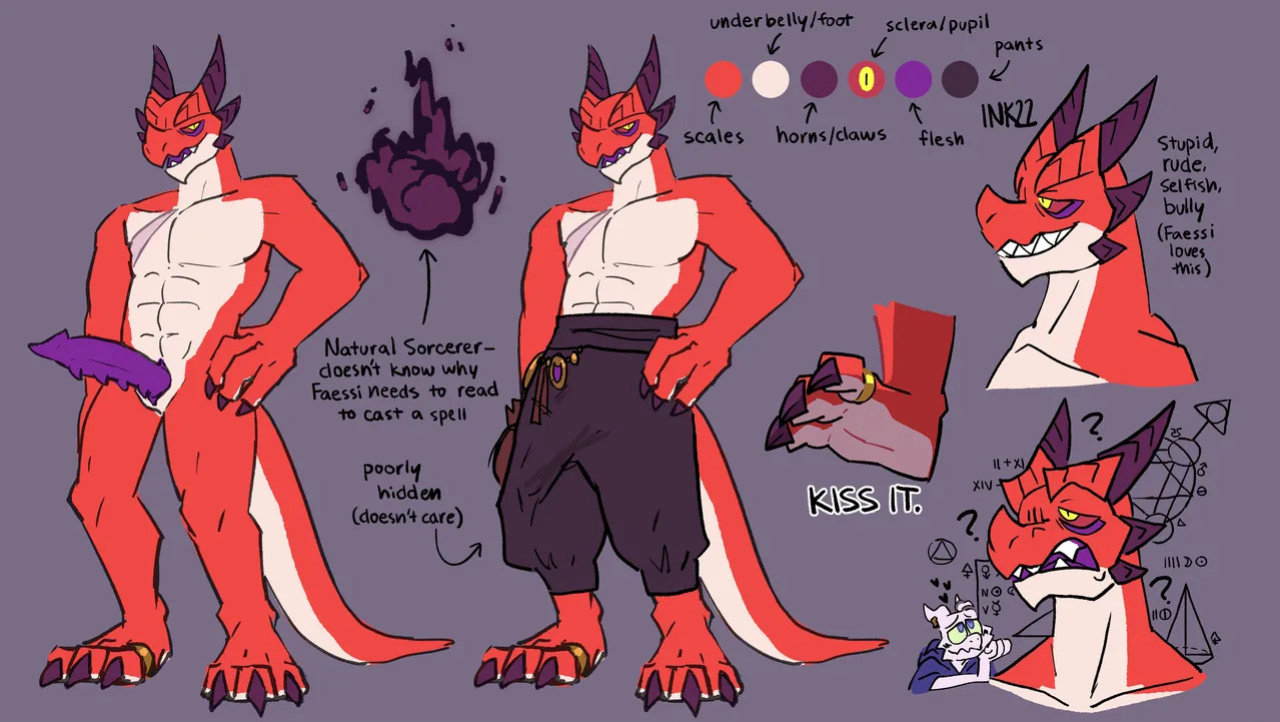 [lock-wolf / knoty_dog / inklings] faessi and master