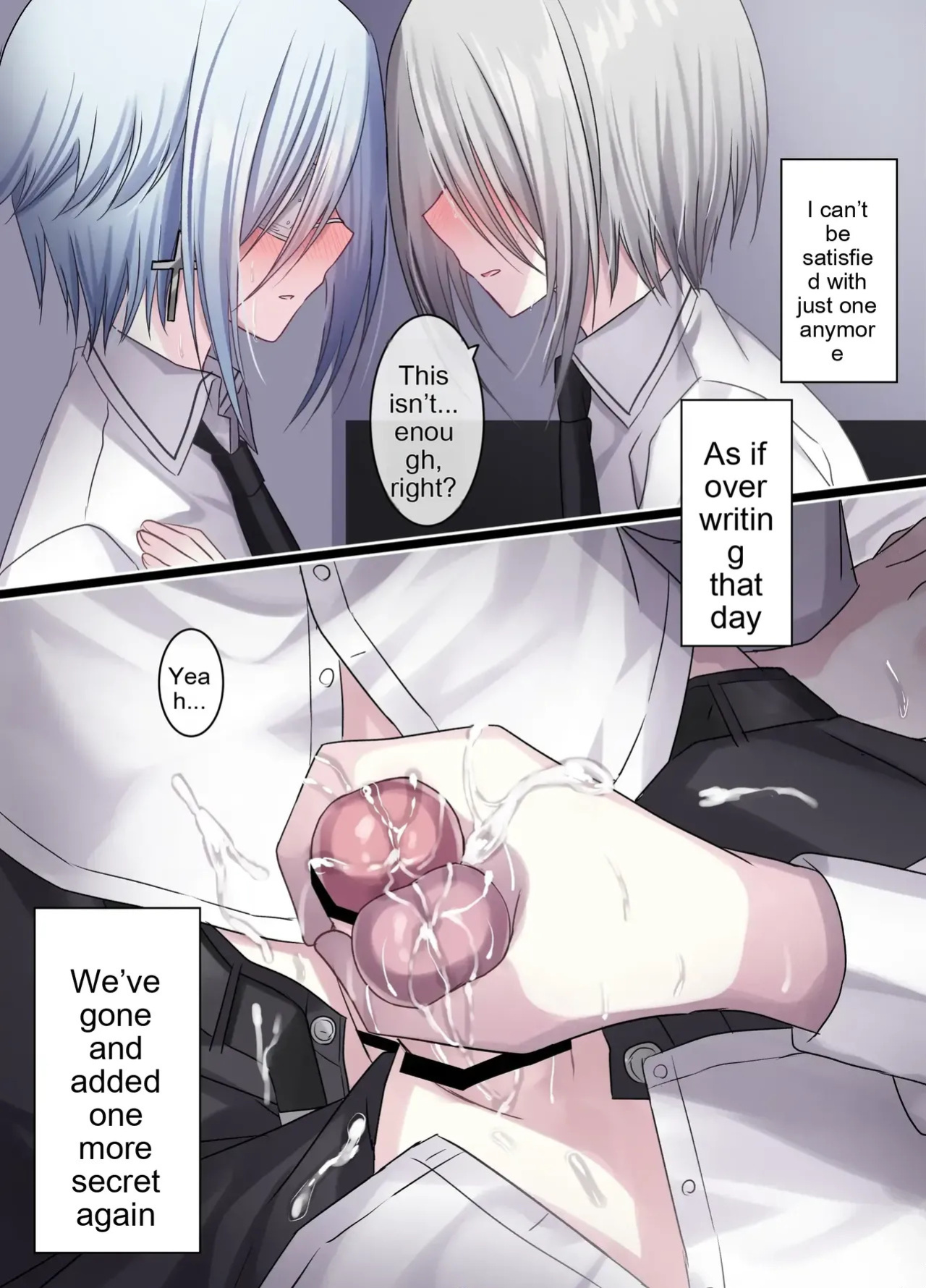 [Usagi Zangeshitsu (Touga)] Otona o Nameta Namaiki x Cool Shounen Kyousei Iki Gaman Taiketsu ~Tomodachi ni Miidasu Retsujou~ | A Sassy Kid Who Underestimates Adults vs. A Cool Teen: A Forced Orgasm Endurance Battle ~Discovering Lust in a Friend~ [English]