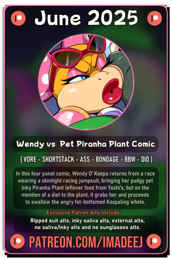 [imadeej] Wendy vs Pet Piranha Plant (Super Mario)