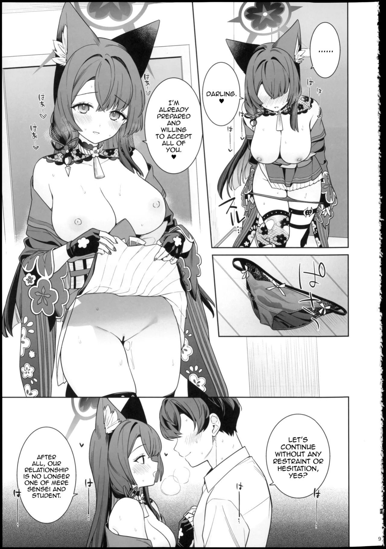 (Sensei no Archive 15) [NOMIYAGUMI (Ichinomiya)] Junjou Renjou Hatsujou Kitsune -6- | Pure Lovestruck Fox in Heat -6- (Blue Archive) [English] [mysterymeat3]