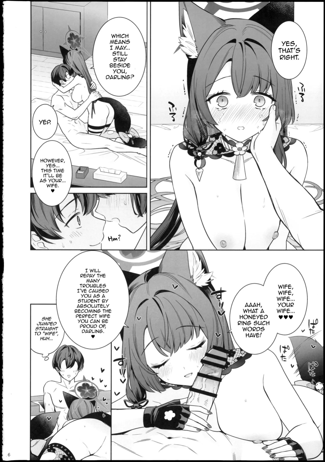 (Sensei no Archive 15) [NOMIYAGUMI (Ichinomiya)] Junjou Renjou Hatsujou Kitsune -6- | Pure Lovestruck Fox in Heat -6- (Blue Archive) [English] [mysterymeat3]
