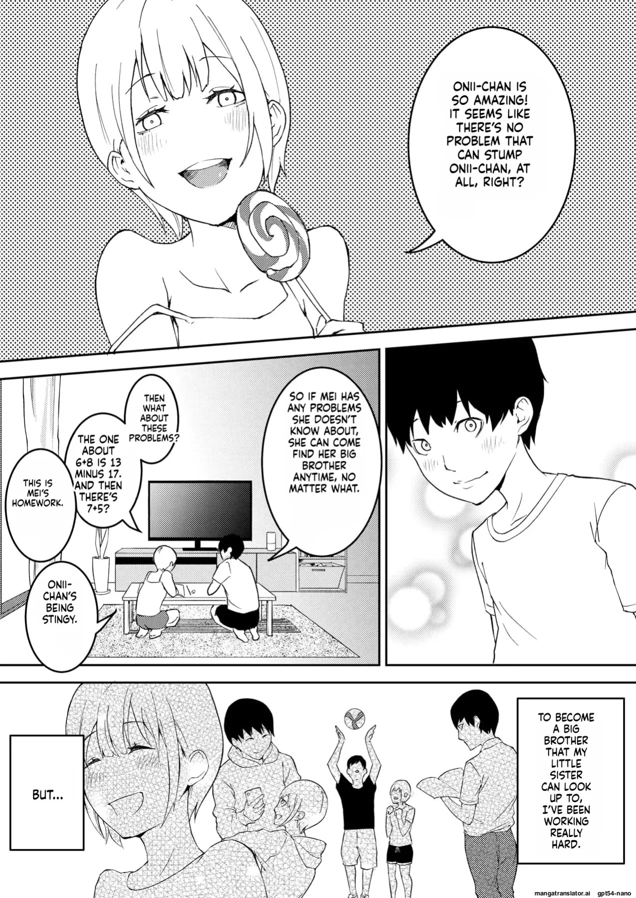 [Ohiya Horoyoi] Kinou Made wa Imouto no Otehon datta | Before Yesterday Clearly Still Keeps Saying How much They Admire Me [English] [MTL]