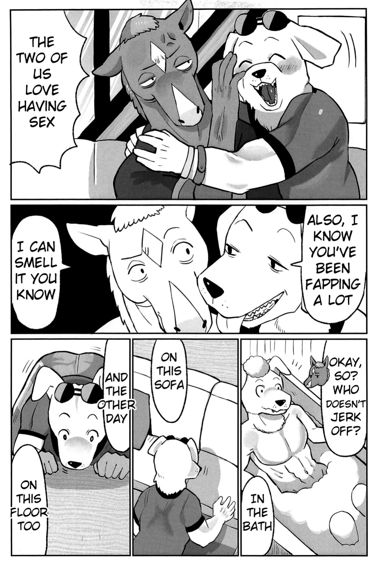 (Shinshun Kemoket 11) [hanamuke (Igarashi Hazuki)] Can I beat a dog's dick? Let's Find Out!! (BoJack Horseman)