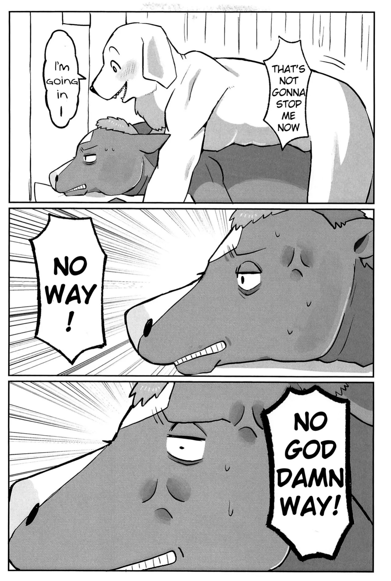 (Shinshun Kemoket 11) [hanamuke (Igarashi Hazuki)] Can I beat a dog's dick? Let's Find Out!! (BoJack Horseman)