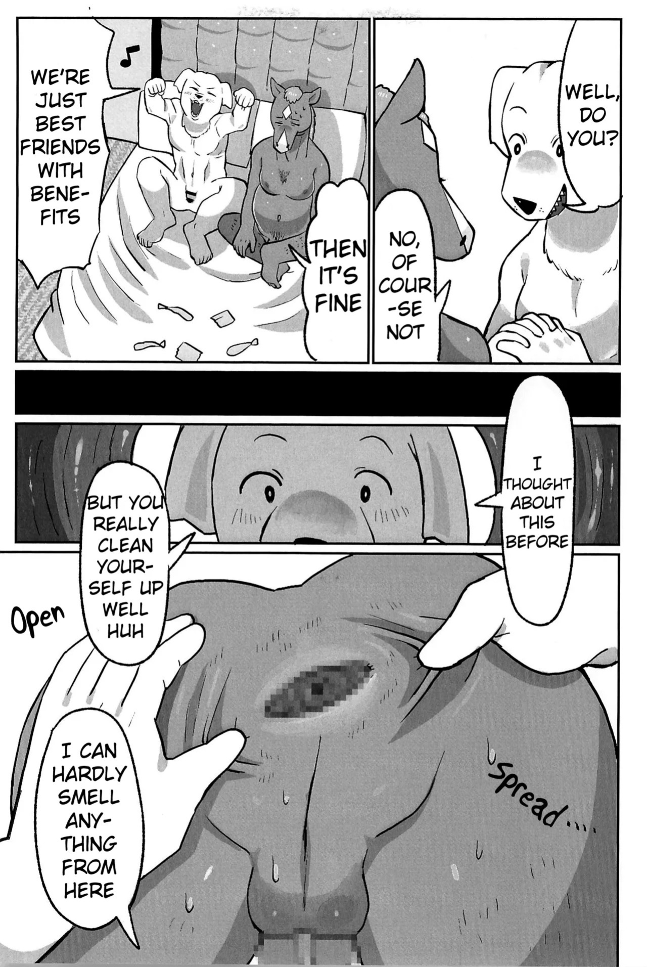 (Shinshun Kemoket 11) [hanamuke (Igarashi Hazuki)] Can I beat a dog's dick? Let's Find Out!! (BoJack Horseman)
