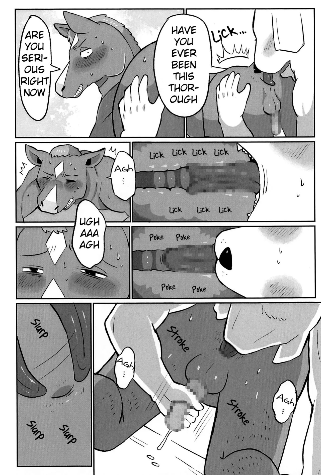 (Shinshun Kemoket 11) [hanamuke (Igarashi Hazuki)] Can I beat a dog's dick? Let's Find Out!! (BoJack Horseman)