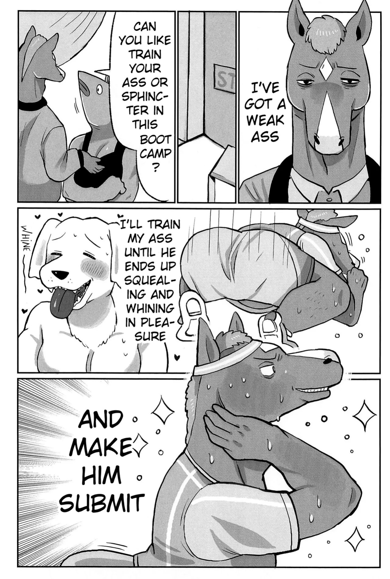 (Shinshun Kemoket 11) [hanamuke (Igarashi Hazuki)] Can I beat a dog's dick? Let's Find Out!! (BoJack Horseman)