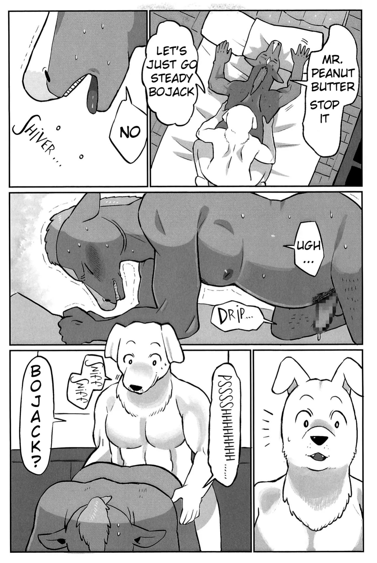 (Shinshun Kemoket 11) [hanamuke (Igarashi Hazuki)] Can I beat a dog's dick? Let's Find Out!! (BoJack Horseman)
