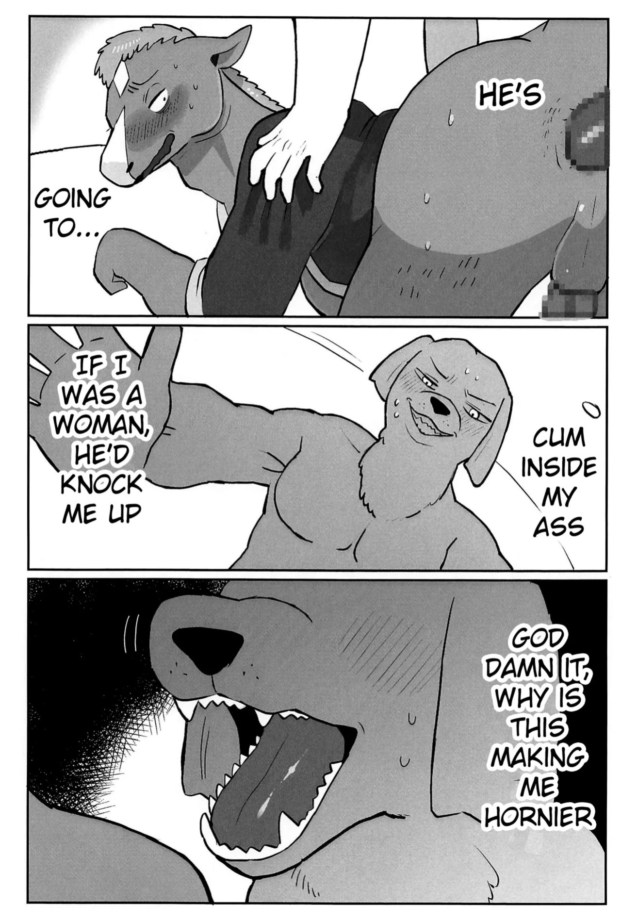 (Shinshun Kemoket 11) [hanamuke (Igarashi Hazuki)] Can I beat a dog's dick? Let's Find Out!! (BoJack Horseman)