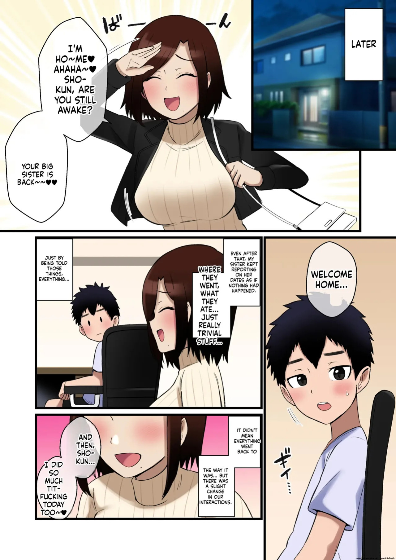 Paizuri Hokoku o Shitekuru Ane