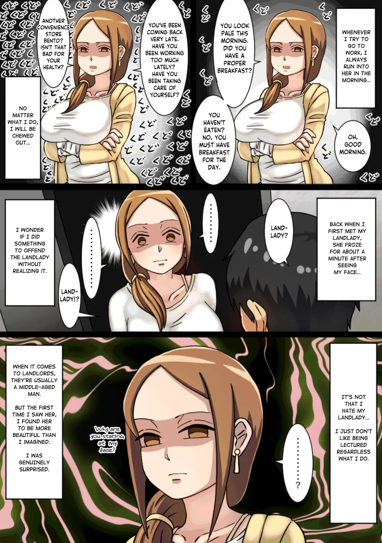 [Kaisendoh (Makuzira)] The Story of the Landlady Taking Advantage of Me While I Was Sleeping and Secretly Having Sex With Me [English]