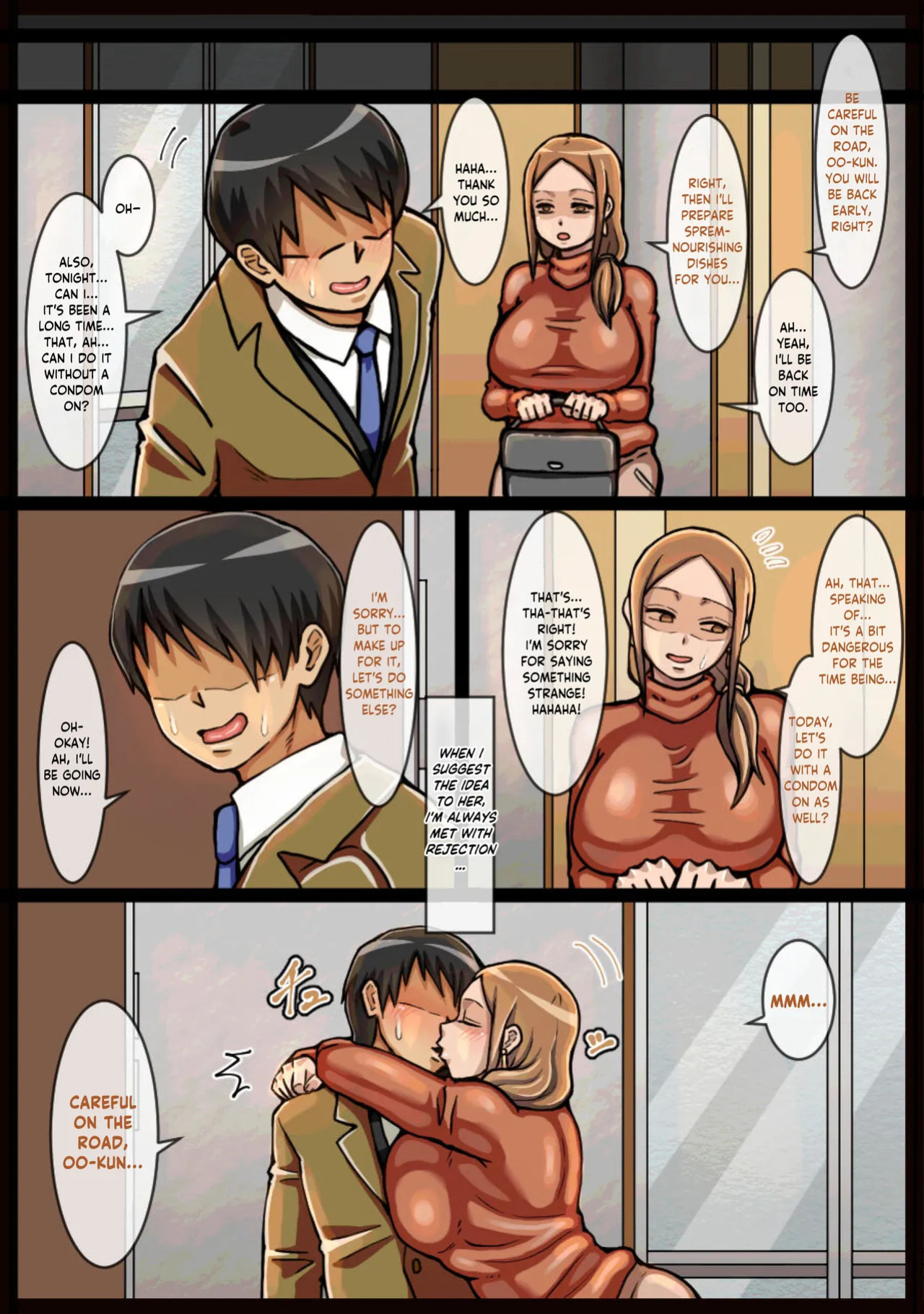 [Kaisendoh (Makuzira)] The Story About Forcibly Ejaculating Into a Reluctant Landlady [English]