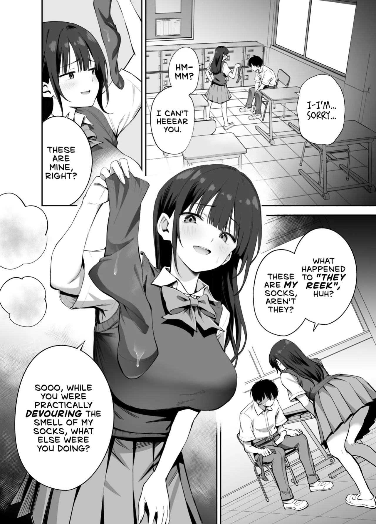 [Honshiro Nikori] If You Get To Jerk Off To My Socks, I Get To Play With Your Dick, Right? | Watashi no Kutsushita de Shikotteru nara Sono Ochinpo de Asonde mo Ii yo ne? [English] [Digital]