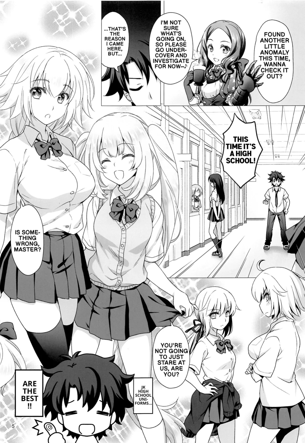 [Marimo-ya (Mori Marimo)] CHALDEA GIRLS COLLECTION Jeanne & Marie Seifuku H Shimakuru Hon | CHALDEA GIRLS COLLECTION Jeanne & Marie High School Uniform Sex-filled Book (Fate/Grand Order) [English]