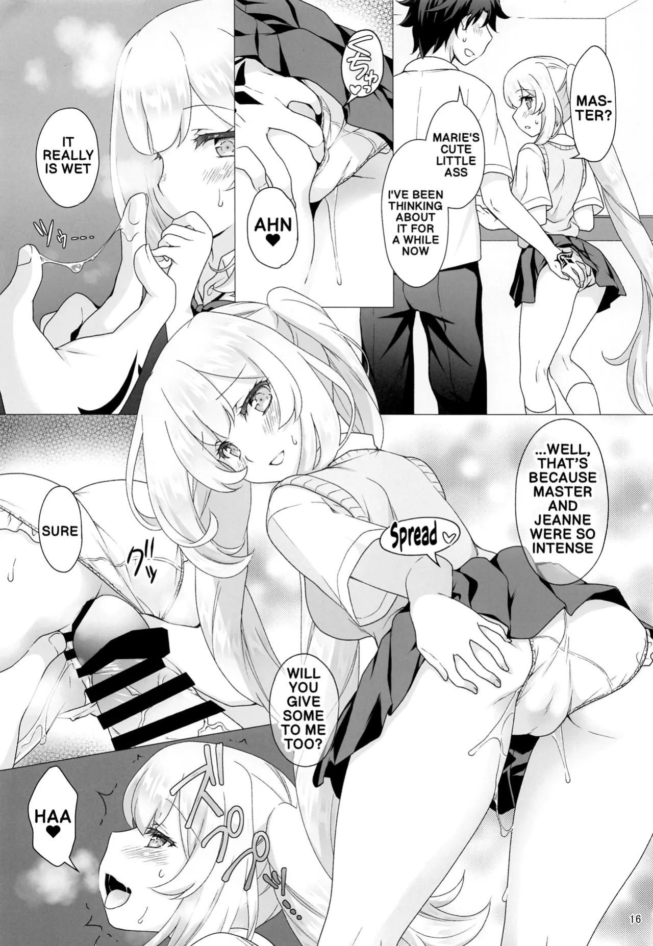 [Marimo-ya (Mori Marimo)] CHALDEA GIRLS COLLECTION Jeanne & Marie Seifuku H Shimakuru Hon | CHALDEA GIRLS COLLECTION Jeanne & Marie High School Uniform Sex-filled Book (Fate/Grand Order) [English]