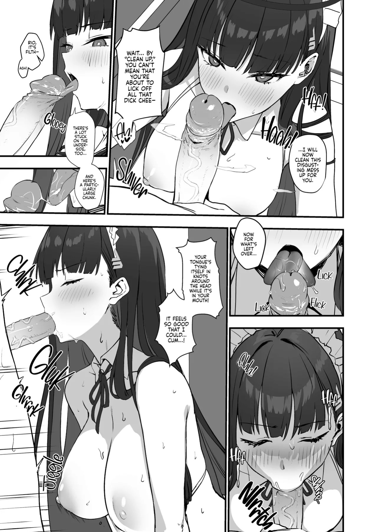 [LOFLAT (Prime)] Tsukatsuki Rio no Maid Seikatsu (Blue Archive) [English] {2d-market.com} [Decensored] [Digital]