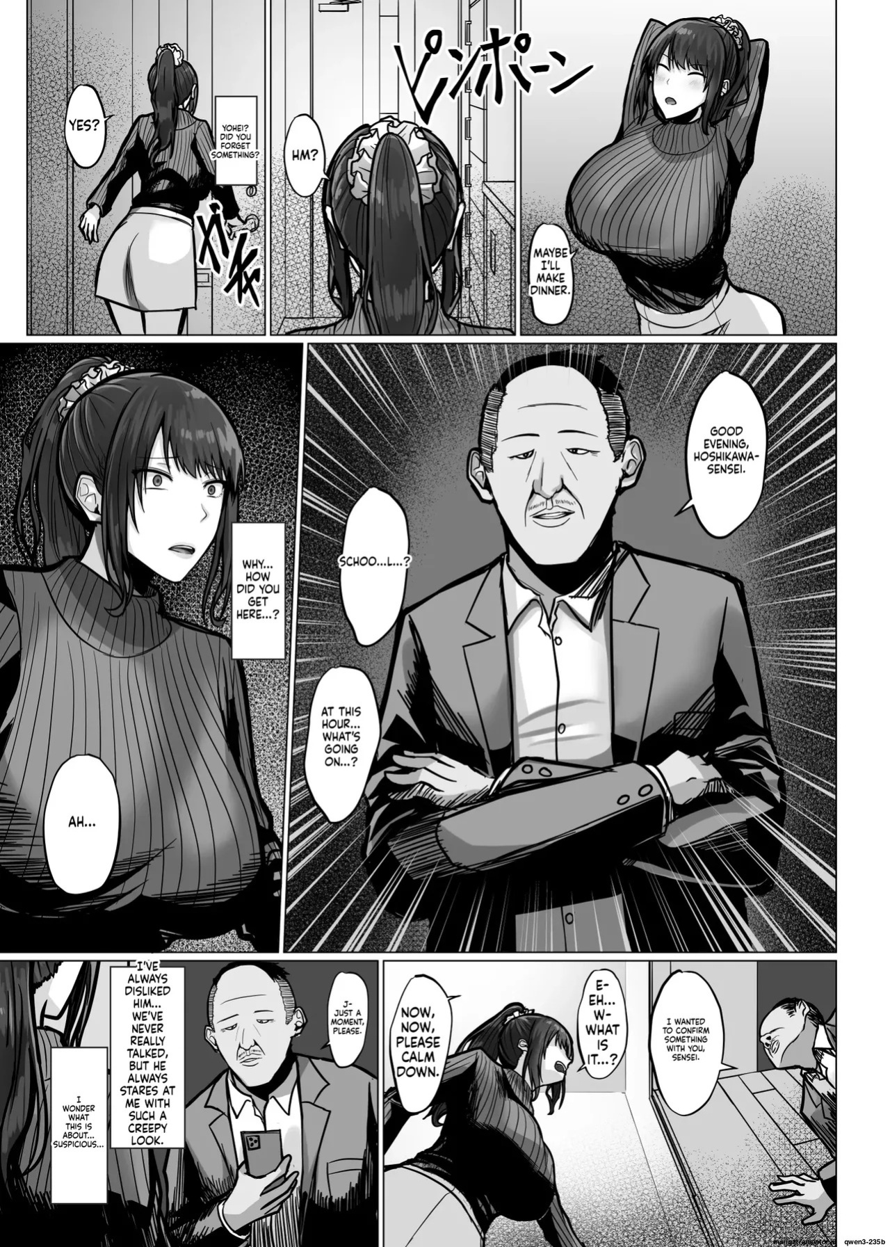 The story of how a busty, older teacher girlfriend gets seduced and cheated on by the principal with a huge penis.