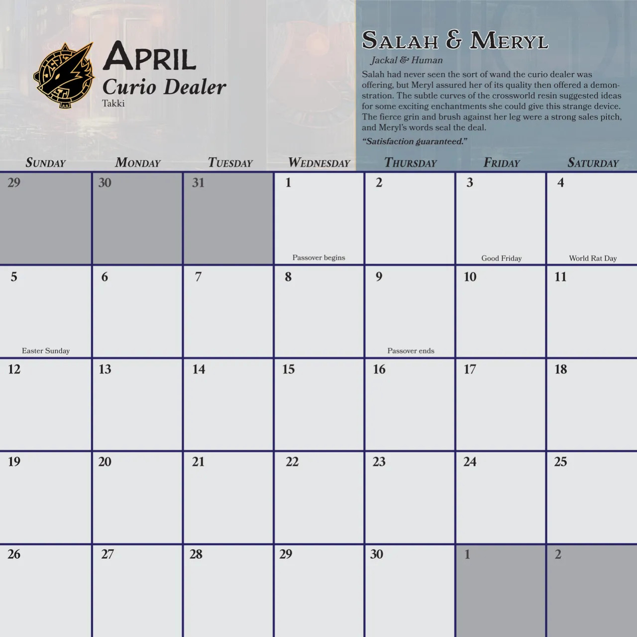 [Heartleaf games] (Various Artists) Ladies of the Beast World 2026 Feminine Calendar and Pinups (Read Disclaimer)