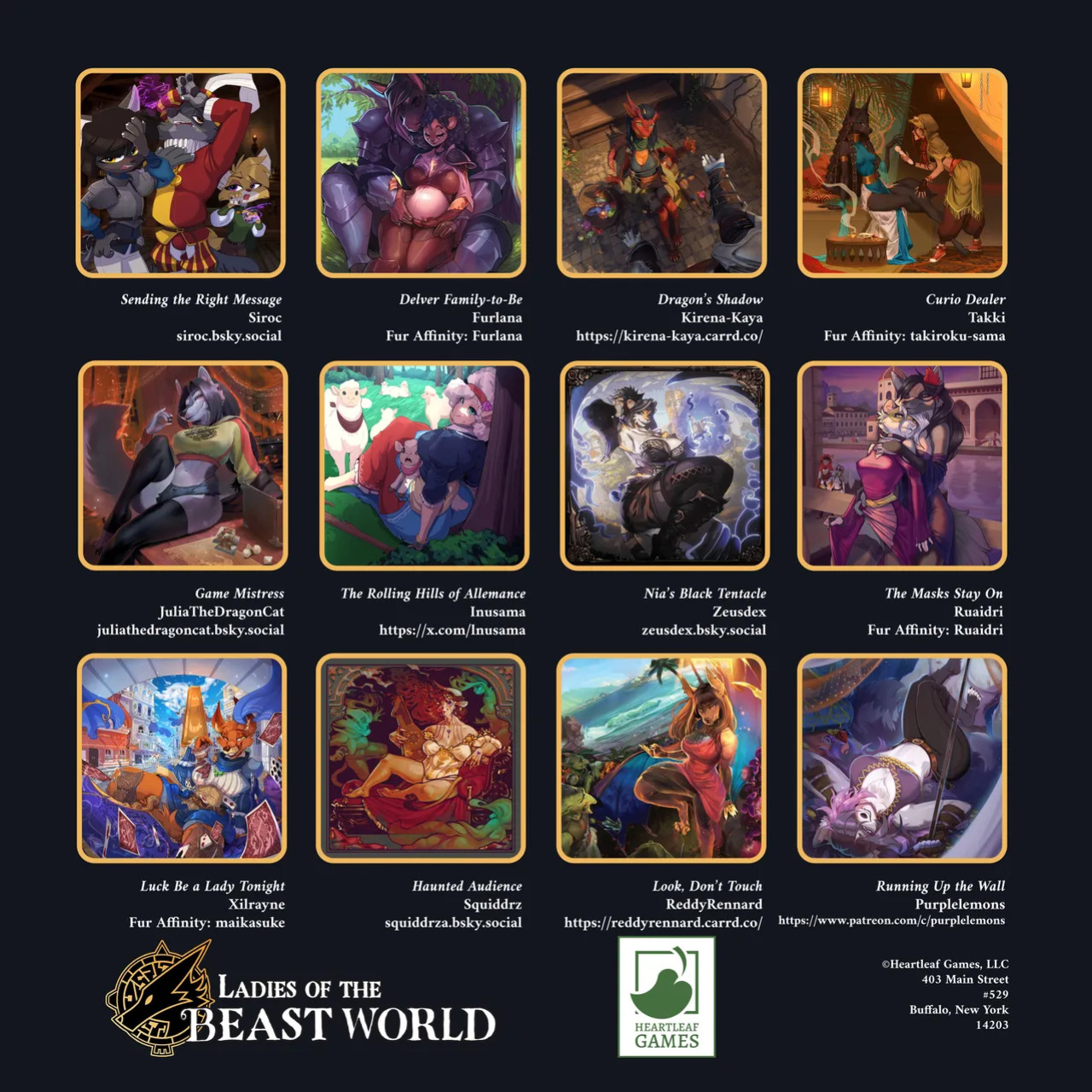 [Heartleaf games] (Various Artists) Ladies of the Beast World 2026 Feminine Calendar and Pinups (Read Disclaimer)