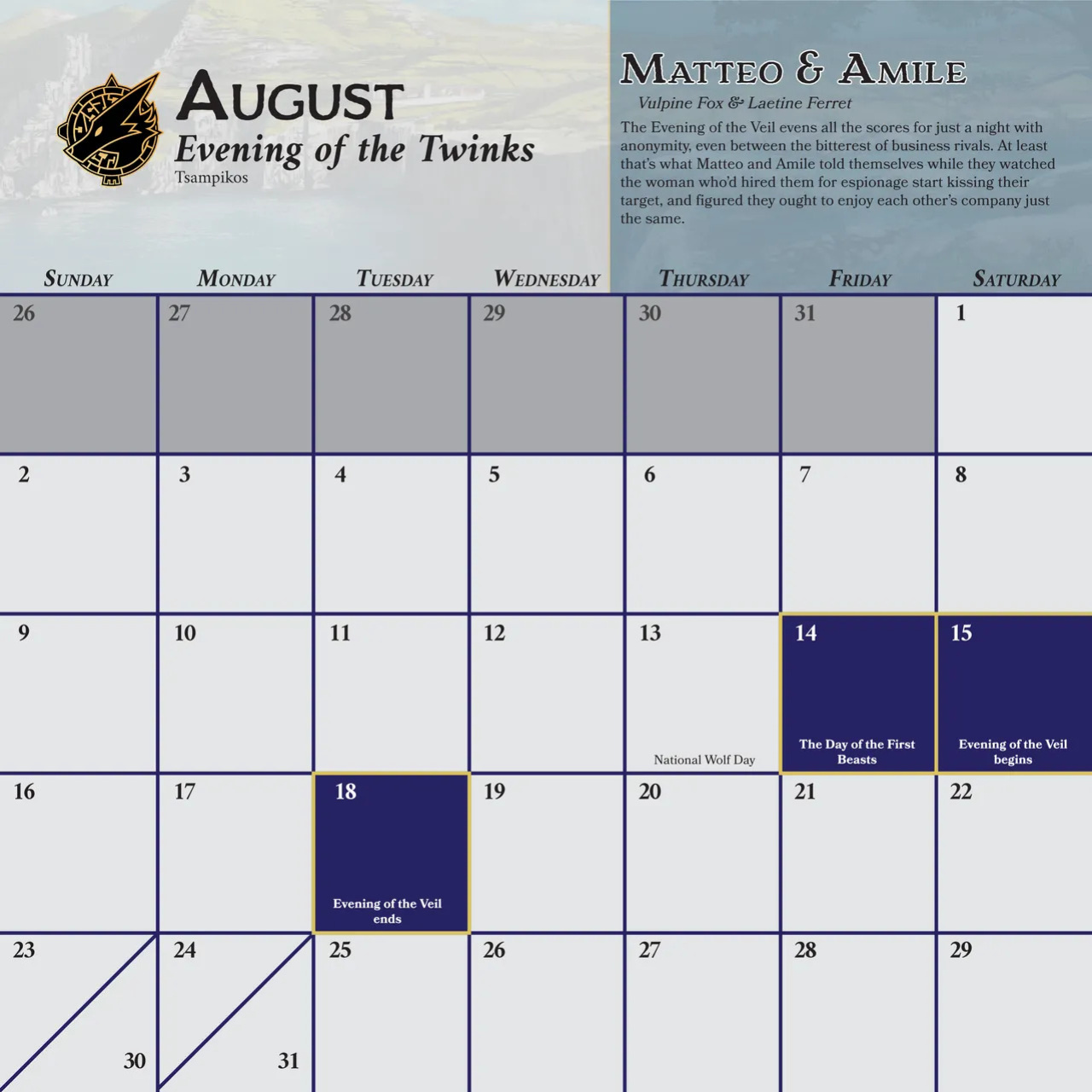 [Heartleaf games] (Various Artists) Boys of the Beast World 2026 Masculine Calendar and Pinups (Read Disclaimer)