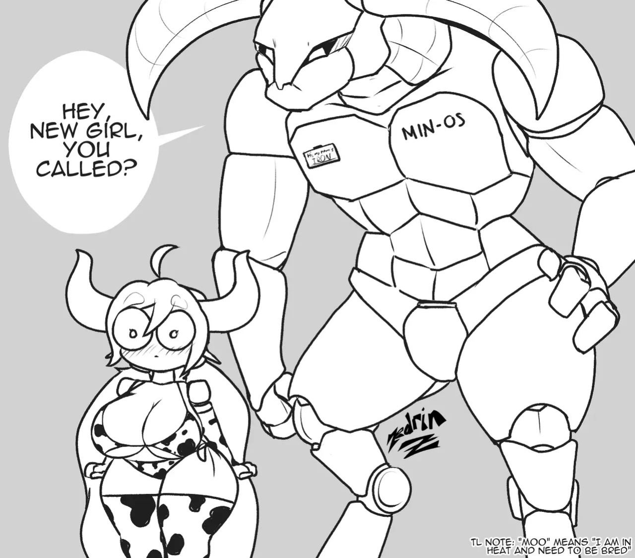 [ZedrinBot] Bit gets a job as a Cow-Girl