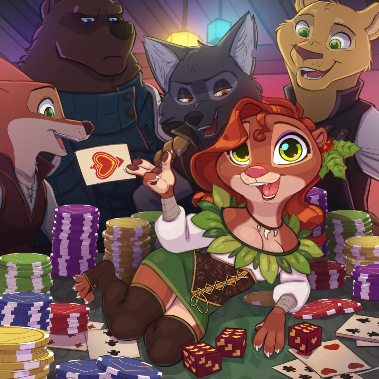 [Heartleaf games] (Various Artists) Ladies of the Beast World 2024 Feminine Calendar and Pinups (Read Disclaimer)