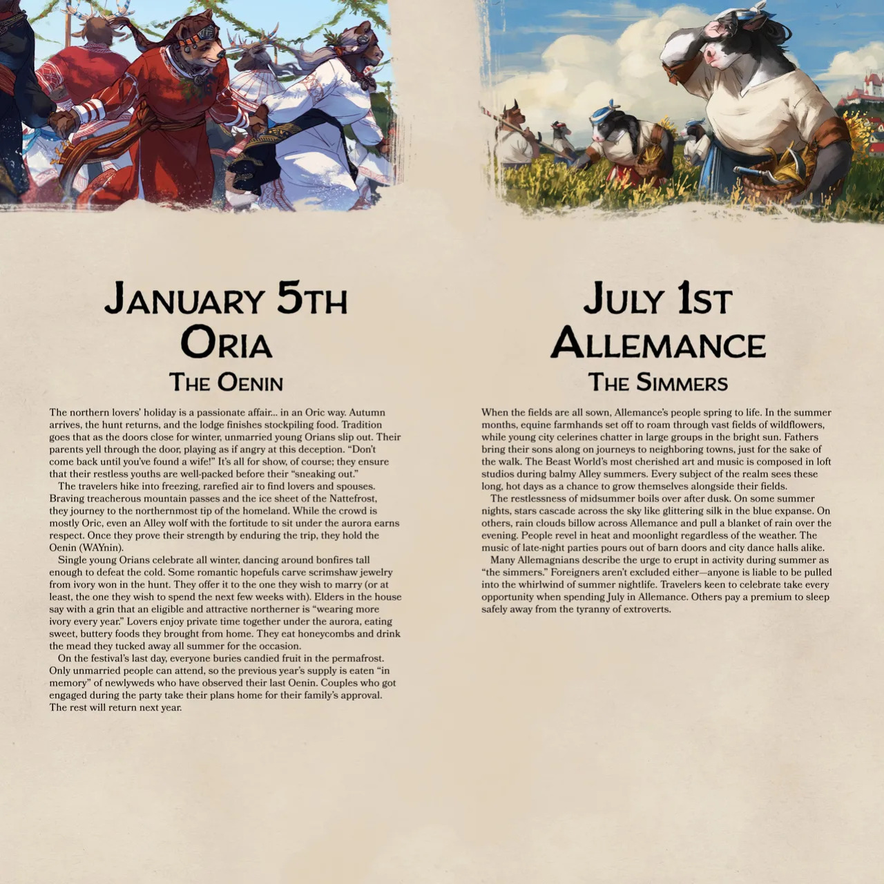 [Heartleaf games] (Various Artists) Ladies of the Beast World 2024 Feminine Calendar and Pinups (Read Disclaimer)