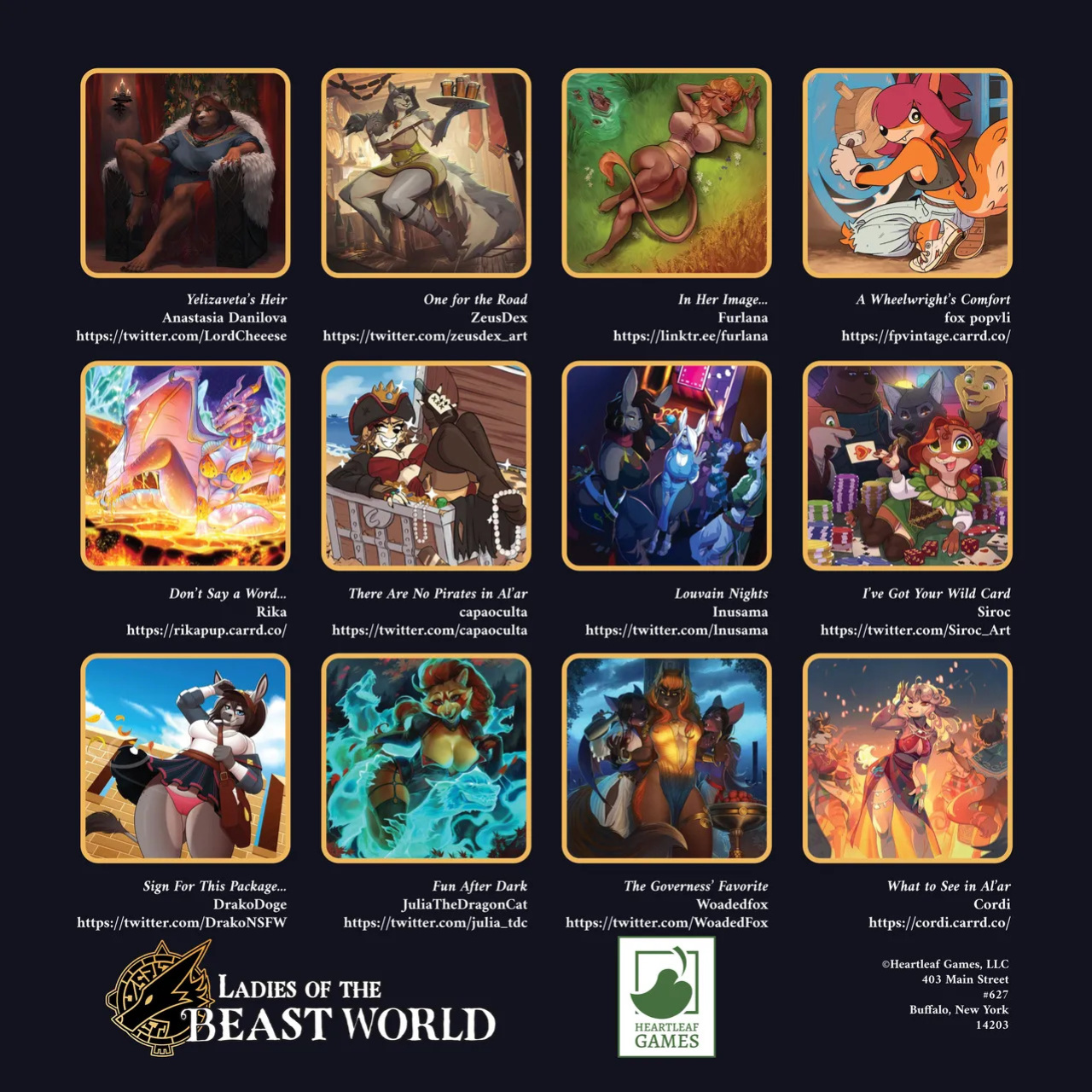 [Heartleaf games] (Various Artists) Ladies of the Beast World 2024 Feminine Calendar and Pinups (Read Disclaimer)